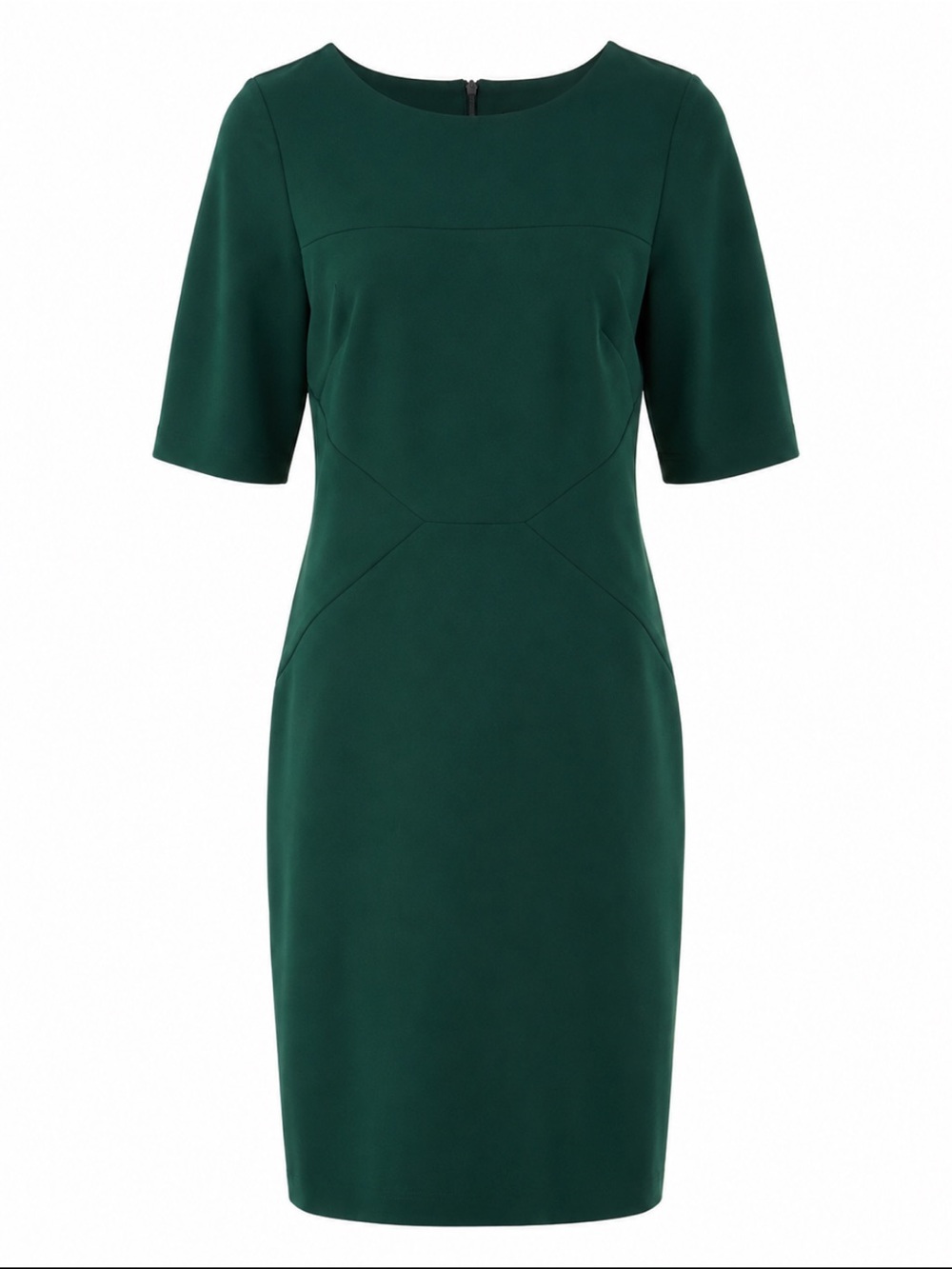 Vince Camuto Structured Emerald Green Sheath Dress Size 6